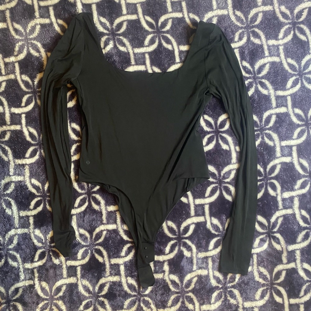 Lululemon Athletic Black Long Sleeve Bodysuit - Picture 5 of 5